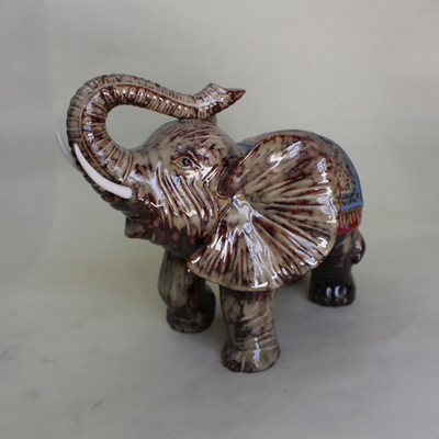 祥瑞相伴，雅室生輝 德化友誠陶瓷商行吉祥窯變大象XZ6378品鑒